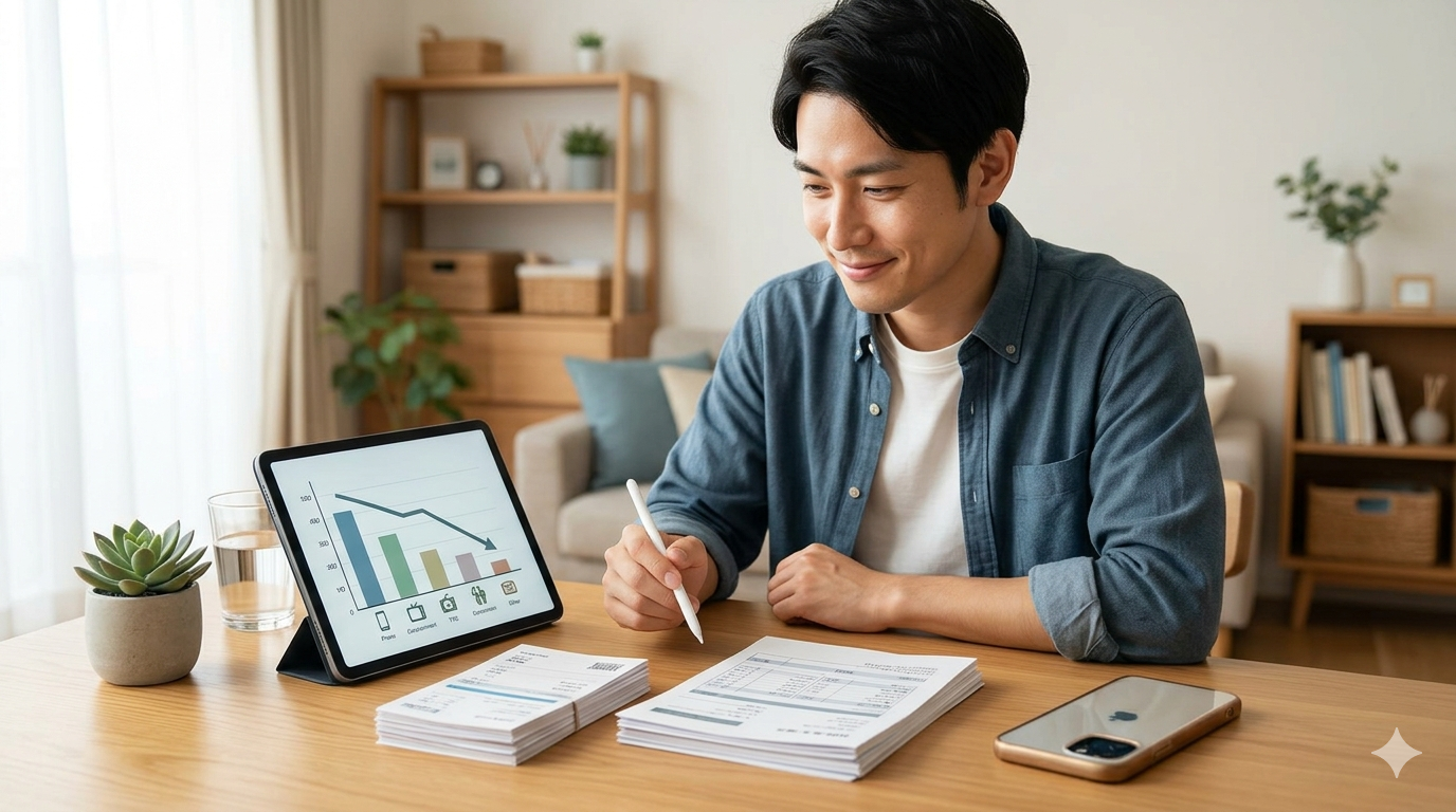 固定費の見直しをイメージした家計メモのカバー画像